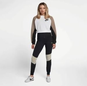 Nike Sportswear Essential Black Mesh Legging with Zipper Size Small
